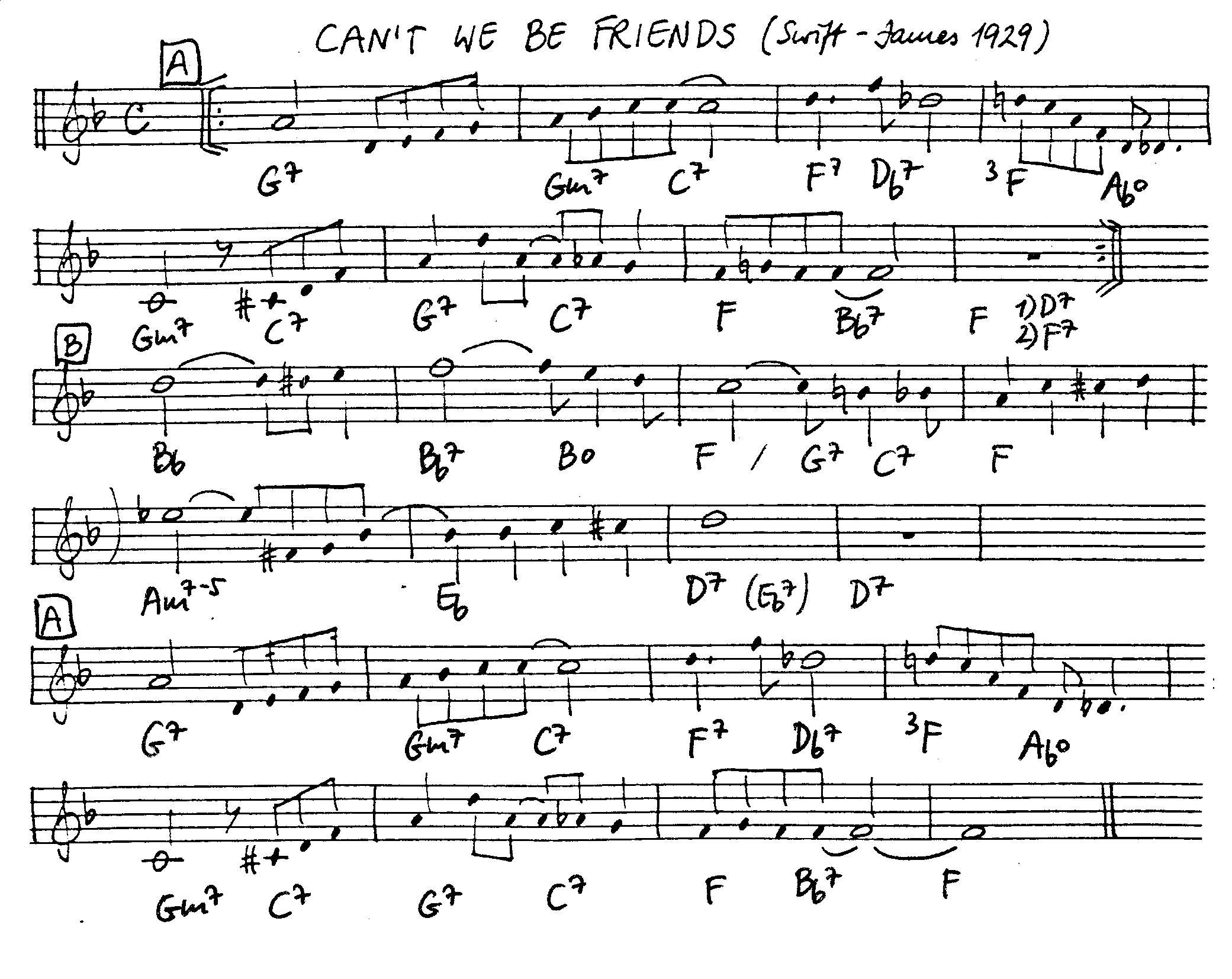 can't we be friends leadsheet – book us for your next 20s or gatsby event